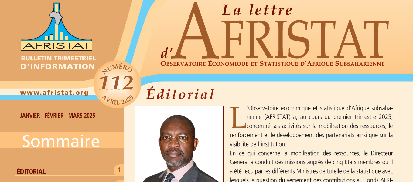 Parution de La Lettre d’AFRISTAT n°112