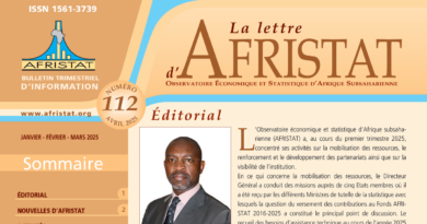 Parution de La Lettre d’AFRISTAT n°112