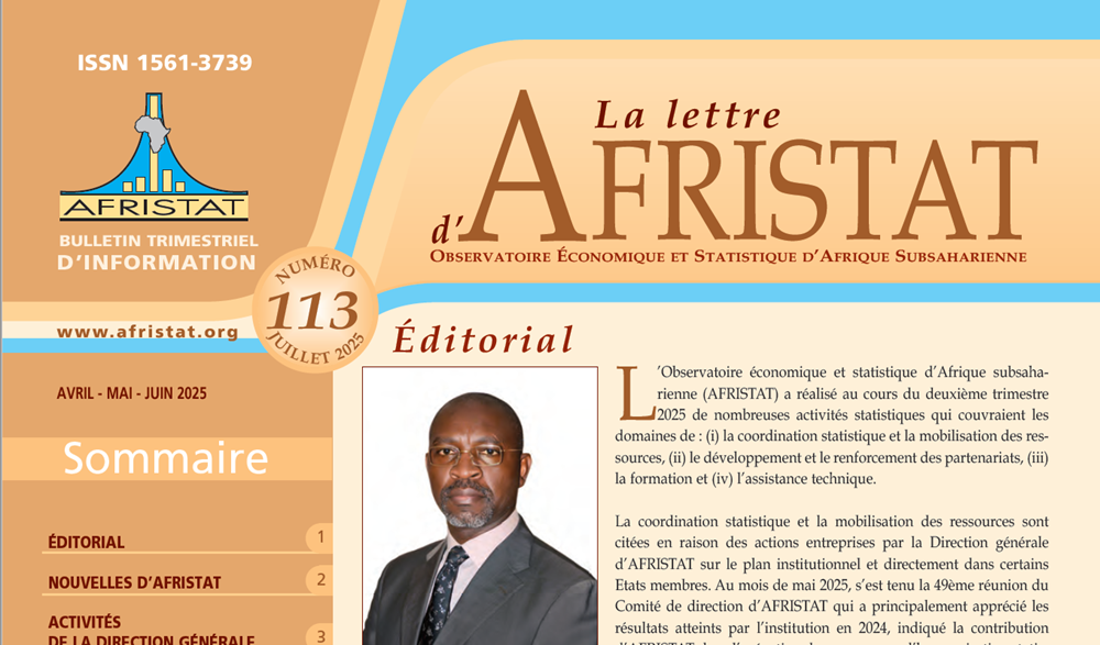Parution de La Lettre d’AFRISTAT n°113