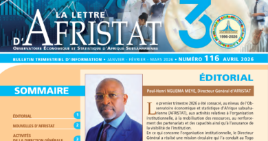 Parution de La Lettre d’AFRISTAT n°116